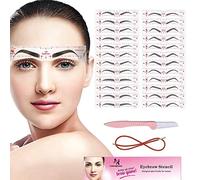 Eyebrow Stencil, 24 Eyebrow Shaper Kit, Reusable Eyebrow Template With Strap, 3 Minutes Makeup, Suitable for 98%