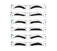 Eyebrow Stencil Headband - Men’s Reusable Brow Template | Easy Makeup Tool For Beginners | Adjustable Eyebrow Shaper Kit | Durable Eyebrows Guide For Grooming Styling Drawing | Professional