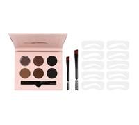 Eyebrow Stencil Kits With Brushes Powder Makeup Brow For Beautiful Brows Makeup Stencil With Brushes For Beautiful Brow
