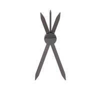 Eyebrow Stencil Ruler Compass Guide 3 Point Positioning Symmetrical Stainless Steel Eyebrow Caliper for Makeup