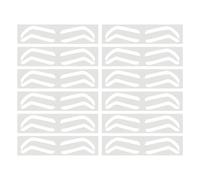 Eyebrow Stencil Stickers - Airbrush Brow Mapping Guide Stickers, Brow Shape Tape | 10 Pairs Eyebrow Dyeing Shaper, Eye Brow Mapping Shaping Guides Brow Template Film Strips For Tinting Makeup