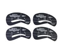 Eyebrow Stencil Template 24pcs 6 Sets for DIY Makeup, White Abs