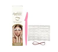 Eyebrow Stencil with 6 Symmetrical Guides Travel-Friendly Design & Storage Case for Mess-Free Application Professional Symmetric Brow Tool