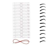 Eyebrow Stencils 12 Pieces with Strap Reusable Makeup Tool