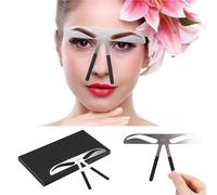 Eyebrow Stencils for Beginners, Reusable Eyebrow Ruler Women Eyebrow Drawing Map Positioning Balance Measuring Tool DIY Makeup Eyebrow Tools (classic eyebrow)