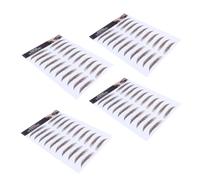 Eyebrow Sticker Hair-like Brown 6d Water Transfer 4pcs for Girl