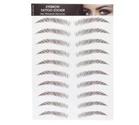 Eyebrow Stickers Brown, Stick On Eyebrows, Realistic, Long Lasting Transfer Sticker For Women Girls, Makeup Accessories (BROWN-03)