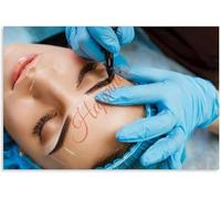Eyebrow Stroke Technique Poster Canvas Print Art