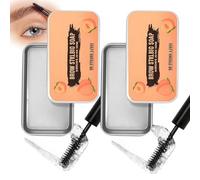 Eyebrow Styling Kit, Clear Brow Gel, 2 Tins And 2 Spoolie Applicators