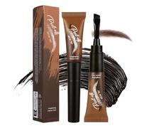 Eyebrow Tattoo Peel Off, Brown Eyebrow Tint, Waterproof & Fast-Drying Brow Gel, Semi-Permanent Eye Brow Dye for Long-Lasting Natural Brows, Smudge-Proof in Lasts Days (Light Brown)