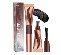 Eyebrow Tattoo Peel Off, Eyebrow Tint Dark Brown - Waterproof Lasting Eye brow Gel, Quick-Dry Peelable Tint for Natural Defined Brows, Easy DIY Application (Semi-Permanent)