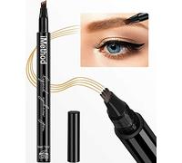 Eyebrow Tattoo Pen - iMethod Microblading Eyebrow Pencil with a Micro-Fork Tip Applicator Creates Natural Looking Brows Effortlessly and Stays on All Day (Chestnut)