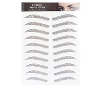 Eyebrow Tattoo Sticker,Long Lasting Eyebrow Transfers Sticker Household Portable Women Eyebrow Tattoo Sticker(BLACK-07)