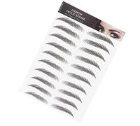 Eyebrow Tattoo Sticker Waterproof Long Lasting Natural Eyebrow Transfer Sticker Eyebrow Grooming Shaping Makeup Sticker for Women Girls(BLACK-02)