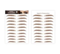 Eyebrow Tattoo Stickers - 6D Hair-Like Authentic Eyebrows Transfers Stickers - Waterproof Peel Off 6D Fake Eyebrow Stickers | Hair-Like Texture Eyebrow Shaping Tool For Travel, Parties, Proms