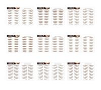 Eyebrow Tattoo Stickers - 6D Hair-Like Authentic Eyebrows Transfers Stickers - Waterproof Peel Off 6D Fake Eyebrow Stickers | Hair-Like Texture Eyebrow Shaping Tool For Travel, Parties, Proms
