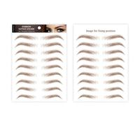 Eyebrow Tattoo Stickers - 6D Hair-Like Authentic Eyebrows Transfers Stickers - Waterproof Peel Off 6D Fake Eyebrow Stickers | Hair-Like Texture Eyebrow Shaping Tool For Travel, Parties, Proms