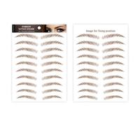 Eyebrow Tattoo Stickers - 6D Hair-Like Authentic Eyebrows Transfers Stickers - Waterproof Peel Off 6D Fake Eyebrow Stickers | Hair-Like Texture Eyebrow Shaping Tool For Travel, Parties, Proms