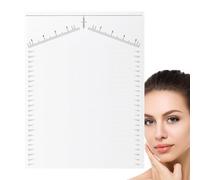 Eyebrow Template Set, 25 Ruler Stencils for Perfect Brows, Professional Brow Buddy Tool, Symmetry Mapping Kit, Reusable Care Stencil for Make-Up & Styling