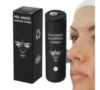 Eyebrow Thread - Black Ink 20M Mapping Measuring Rope Precision Marking Tool Beauty Makeup Portable Bow Definition | Aesthetic Accessory for Women