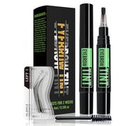 Eyebrow Tint Dark Brown Eyebrow Tint & Dye Gel - Semi-Permanent Waterproof Brow Cream with Brow Cards & Brushes. Lasts 2 Weeks, Natural-Looking Pencil-Free Makeup for Perfectly Defined Brows