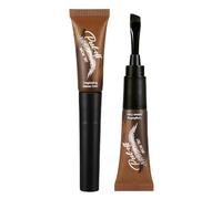 Eyebrow Tint & Dye Kit,Peel off Eyebrow Gel Tint - Semi-Permanent Dark Brown & Light Brown E/yebrow Stain,Natural Tatto Eyebrows,Lasts 3 Days,Waterproof Brow Pen & Tinted E/yebrow Gel,04# Chocolate