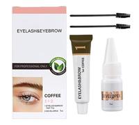 Eyebrow Tint Kit, Brow And Lash Tint, Black Brown Eyebrow Dye And Eyelash Tint, Fast & Easy Brow Dye Starter Kit, Formula Brow Tint For Plump Thick Lash, Waterproof Long Lasting Volume Lash Tint