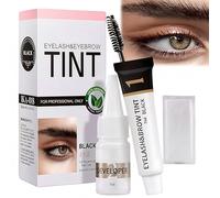 Eyebrow Tint Kit Lash & Brow Tint Kit -Long-Lasting 6-Week Waterproof Dye - Includes All Tools for Fast & Easy Application (Black). Achieve Perfectly Defined Brows & Lashes at Home
