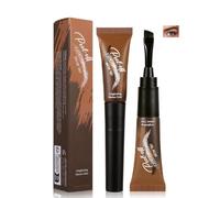 Eyebrow Tint Tattoo Eye Brow Tint with Flat Brush for Precise Application, Eyebrow Dye Semi-Permanent Waterproof Brow Lasts 3-7 Days, Natural Peel Off Gel (#Espresso)