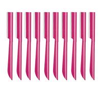 Eyebrow Trimmer, Completely Stainless Steel Eyebrow Razor Shaper for Men and Women, Grooming Shavers(10 pcs/box)