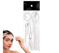 eyebrow trimmer for women eyebrow comb scissors eyebrow scissors eyebrow scissors 3pcs/set eyebrow trimming scissors professional tool for facial hair removal