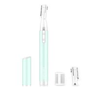 Eyebrow Trimmer, Funstant Precision Electric Eyebrow Razor for Women Battery-Operated Facial Hair Remover with Comb No Pulling Sensation Painless for Face Chin Neck, Upper-Lip, Peach-Fuzz
