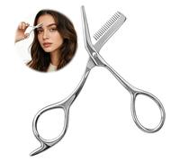 Eyebrow Trimmer Scissors with Comb, 2-in-1 Stainless Steel Eyebrow Scissors for Women Men, Brow Scissors Create a Precise Eyebrow Arch, Eyebrow Comb Scissors for Eyebrow Shaping Sideburns Hairline