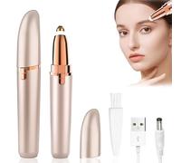 Eyebrow Trimmer Women,Eyebrow Shaper,Eyebrow Shapers for Women,Eyebrow Epilator Pen for Women,Eye Brow Trimmer Ladies,Electric,The Rechargeable Version Comes with LED Light,Charging Cable and Brush