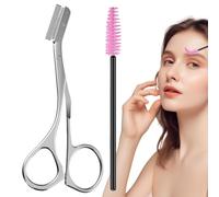 Eyebrow Trimming Kit | Stainless Steel Eyebrow Kit Shaping Trimming Eyebrow Scissors - Professional Makeup Tool Grooming Eyebrow Cutter with Comb for Brow