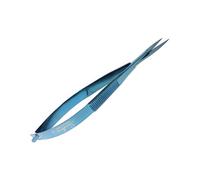 Eyebrow Trimming Spring Embroidery Scissors and Cross Stitch Sewing Craft Small Tool Scissor (Blue Straight)