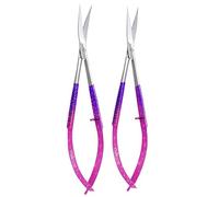 Eyebrow Trimming Spring Embroidery Scissors and Cross Stitch Sewing Craft Small Tool Scissor (Pink Purple Set)