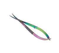 Eyebrow Trimming Spring Embroidery Scissors and Cross Stitch Sewing Craft Small Tool Scissor (Rainbow Curved)