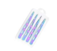 Eyebrow Tweezers 4 in 1 Eyebrow Tweezers Set - Precision for Brow Shaping, Beard Plucking & False Lash Application, Tool