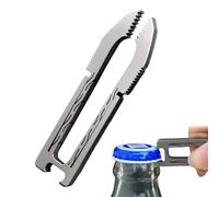 Eyebrow Tweezers for Men, Titanium Alloy Precision Tweezers with Bottle Opener Function - Practical Tool for Eyebrow Plucking Crafts Camping Hiking Activities Camping Hiking Travel Home