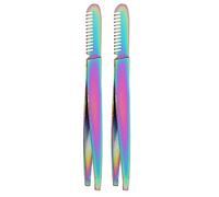 Eyebrow Tweezers Stainless Steel Dual Heads Trimming Tool for Beautiful Brows