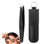 Eyebrow Tweezers, Stainless Steel, Oblique Slicker for Brows, for Removing Eyebrows and Eyelash Hair on the Face, Beauty Accessories for Travel Handbag