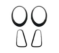 Eyebrows Car Headlight Tail Light Frame Trim Ring Sticker For MINI For Cooper For 1 S R50 R52 R53 Car Headlight Frame (Color : Rear right)