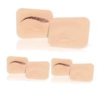 Eyebrows & Eyeliner Microblading Practice Skin, Silicone Training Pad for Permanent Makeup, Eyebrow and Eyeliner Tattoo Practice, 3D Realistic Texture