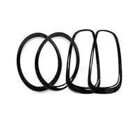 Eyebrows For Mini For Cooper S For JCW F55 F56 F57 Car Headlight Frame Tail Light Ring Case Decoration Stickers Car Headlight Frame (Color : Full sets 4Pcs)