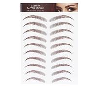 Eyebrows Waterproof Eyebrow Tattoo Stickers, Long Lasting Natural Eyebrow Transfers Stickers, Temporary Eyebrow Grooming Shaping Makeup Sticker for Women Girls Brown (I)