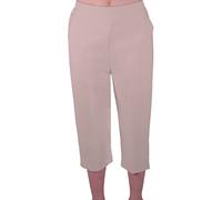 EyeCatch - Florida Ladies Capri Crop Shorts Pants Plus Sizes Womens 3/4 Cropped Trousers Stone Size 14