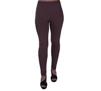 EyeCatch Oversize - Kaira Womens Plus Size Stretch Ladies Trousers Leggings Full Length Pants Brown Size 20/22