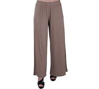 Eyecatch Plus - Kirsten Ladies High Waisted Palazzo Womens Trousers Pants 28/30 Mocha