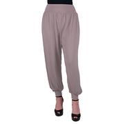EyeCatch Selma Womens Slouchy Harem Trousers Hareem Pants Light Grey S/M